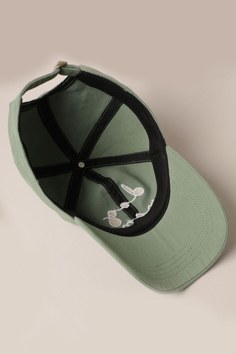Dog Mom Embroidered Baseball Cap (sage)