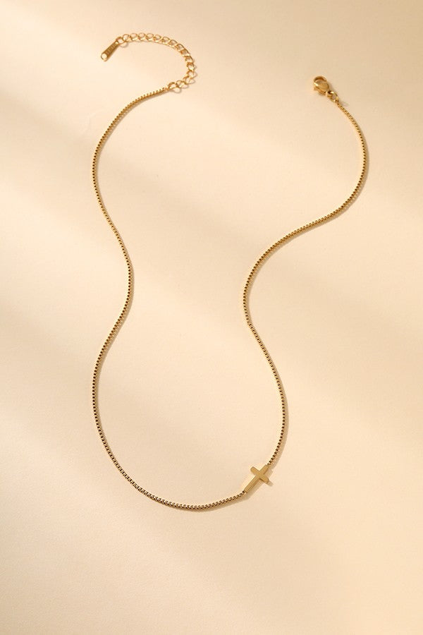 Gold Cross Necklace