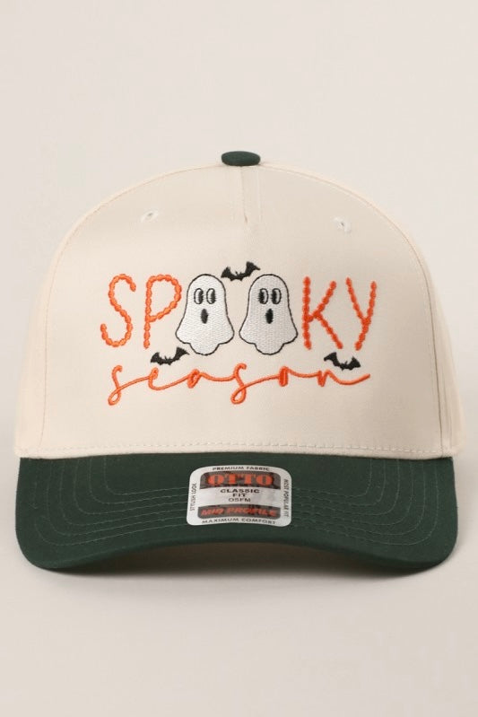 Spooky Season Embroidered Trucker Hat (black)