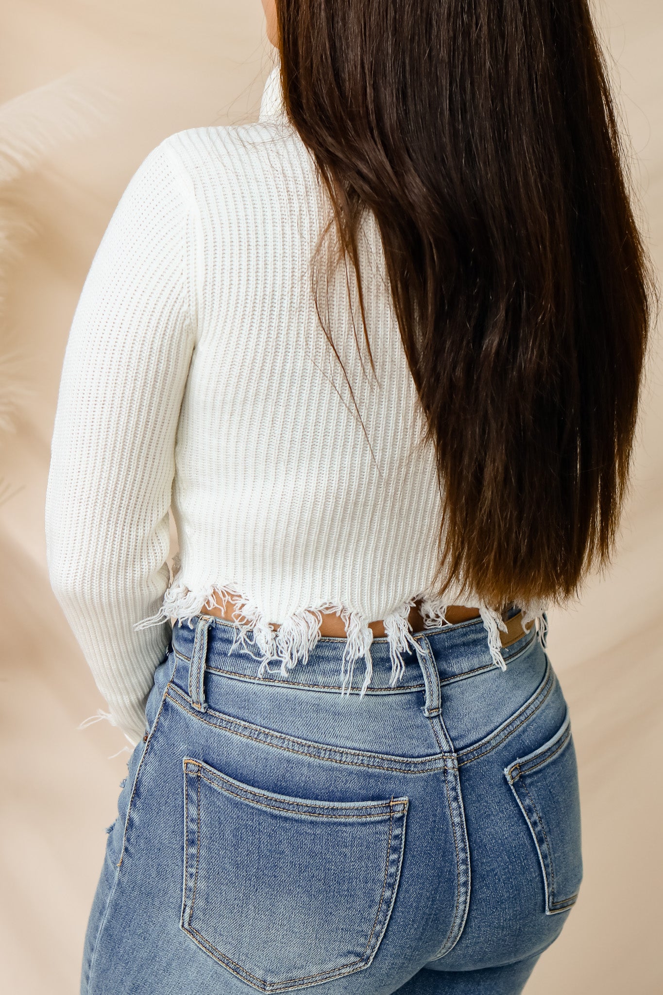 Cozy Up Turtleneck Cropped Sweater (ivory)