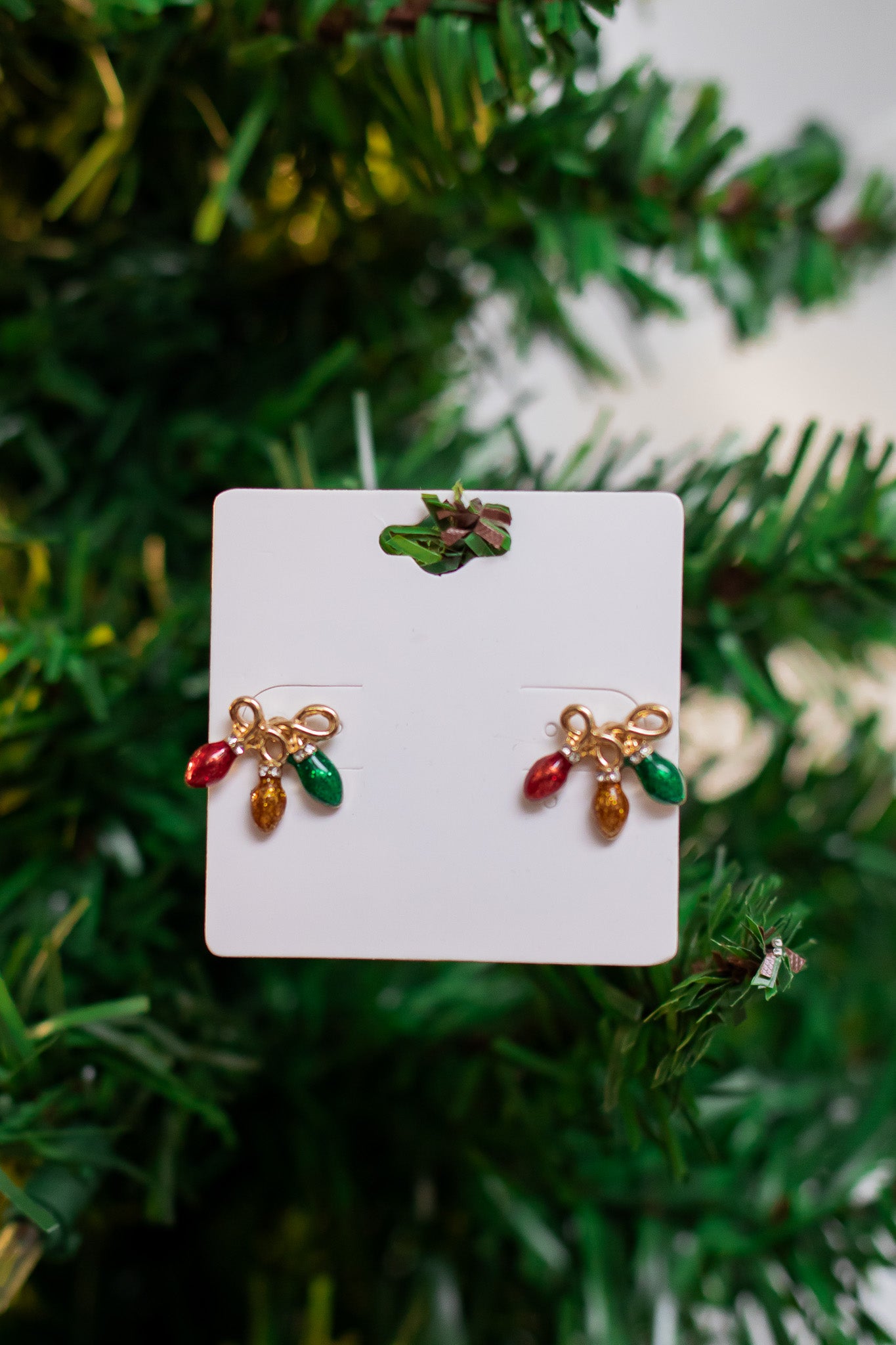 Light Bulb Holiday Stud Earrings