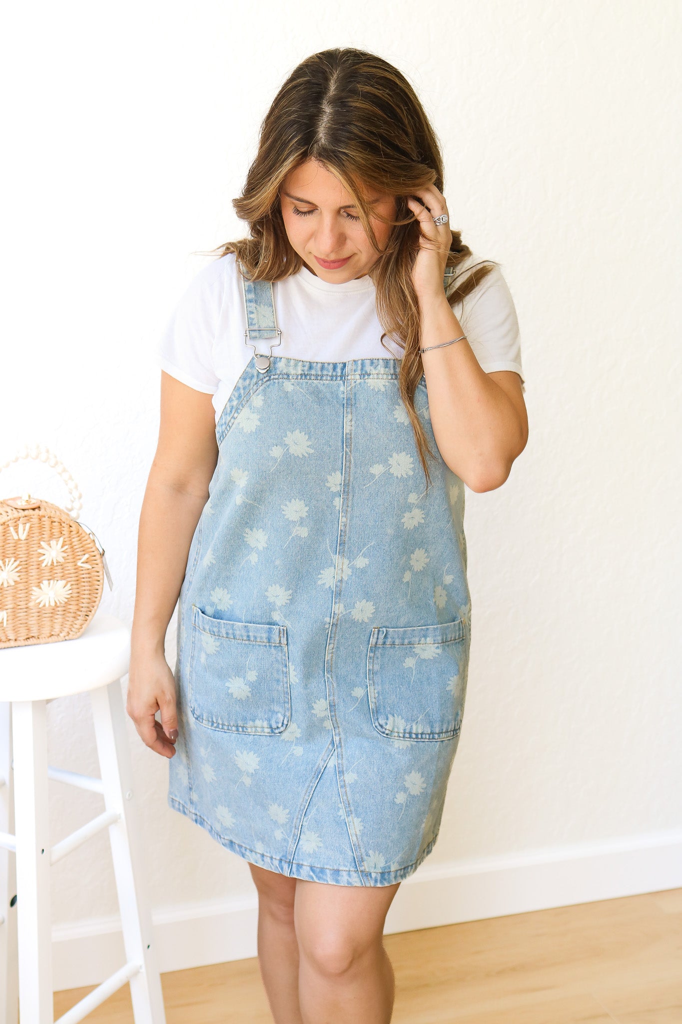 costco green goddess dressing Dandelion Overall Mini Dress
