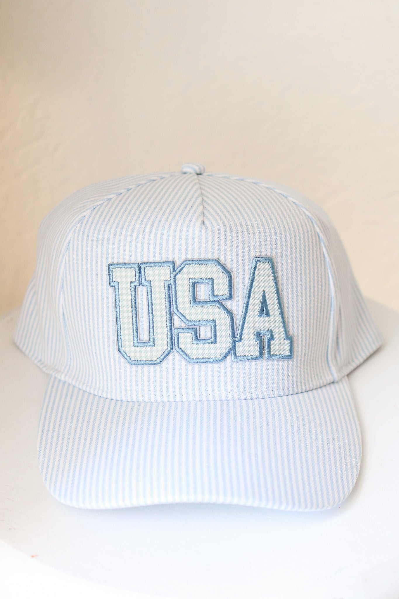 USA Gingham Hat (blue) | Calico's Grove – Calico's Grove Boutique