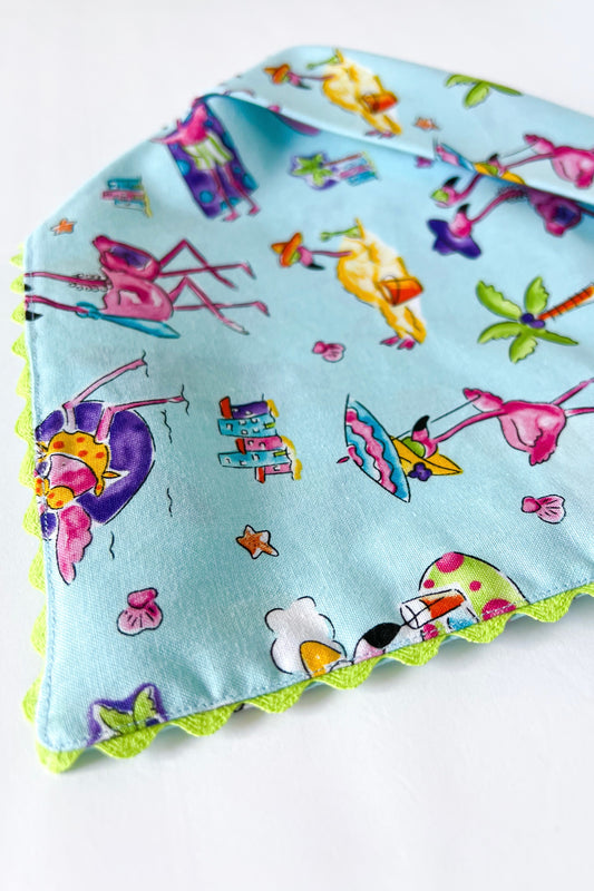 Beach Flamingos Bandana