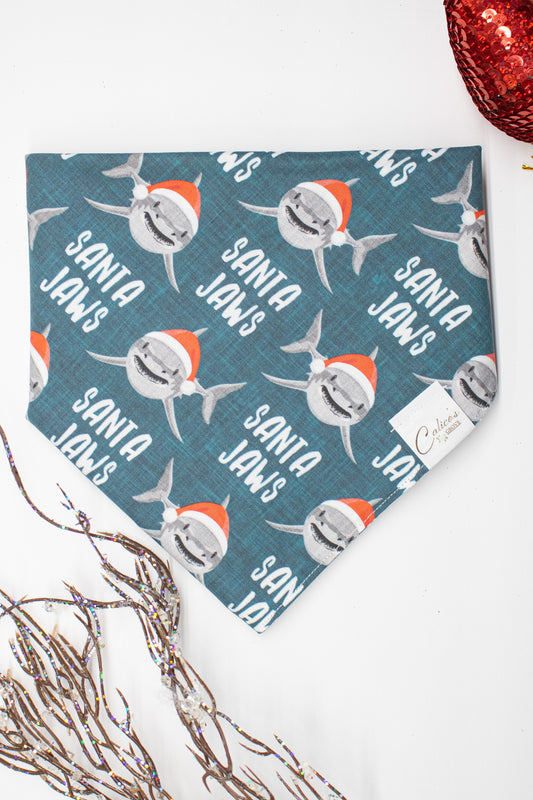 Santa Jaws Christmas Bandana