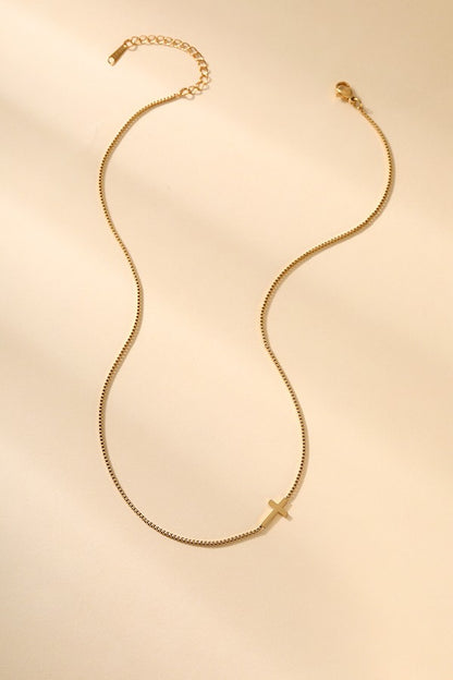 Gold Cross Necklace