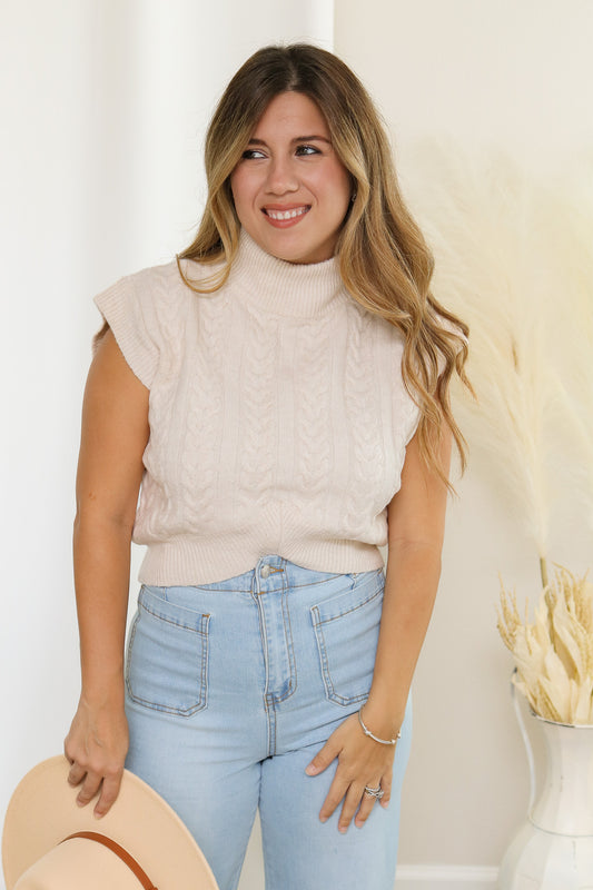 Make A Statement Cropped Sweater