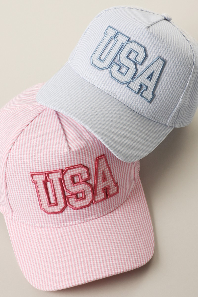 USA Gingham Hat (blue) | Calico's Grove – Calico's Grove Boutique