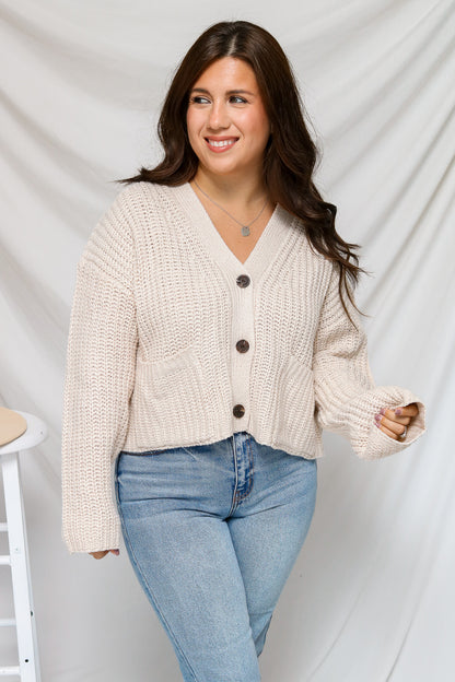 All The Warmth Button Sweater