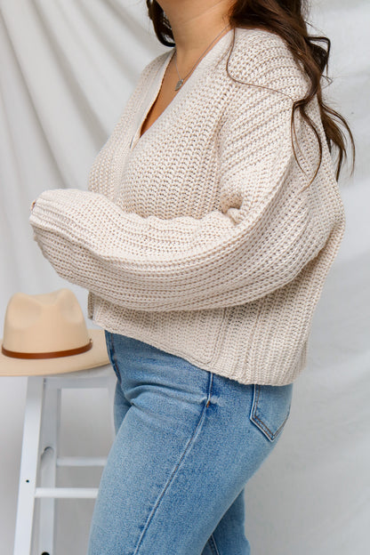 All The Warmth Button Sweater