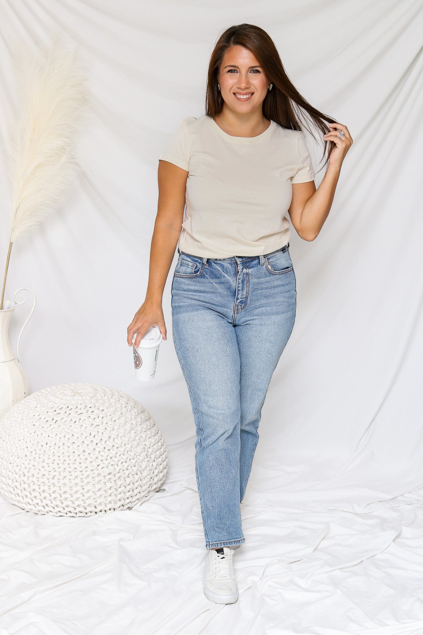 Charlotte Medium Wash High Waisted Jeans