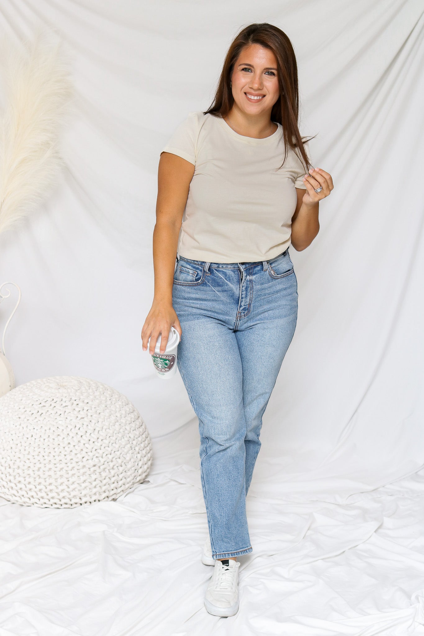 Charlotte Medium Wash High Waisted Jeans