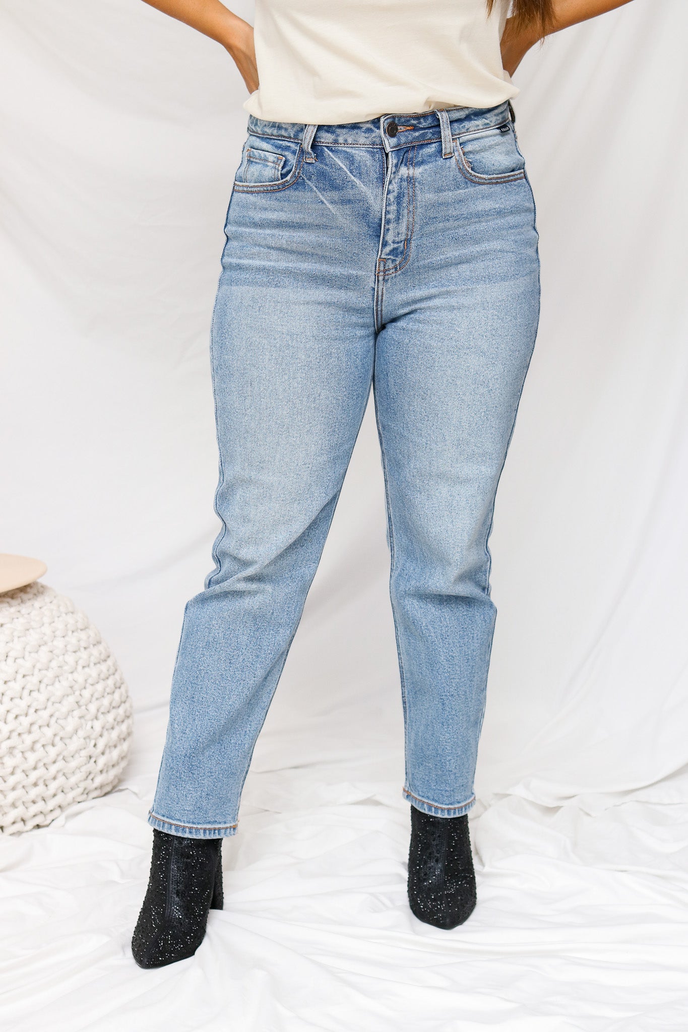 Charlotte Medium Wash High Waisted Jeans