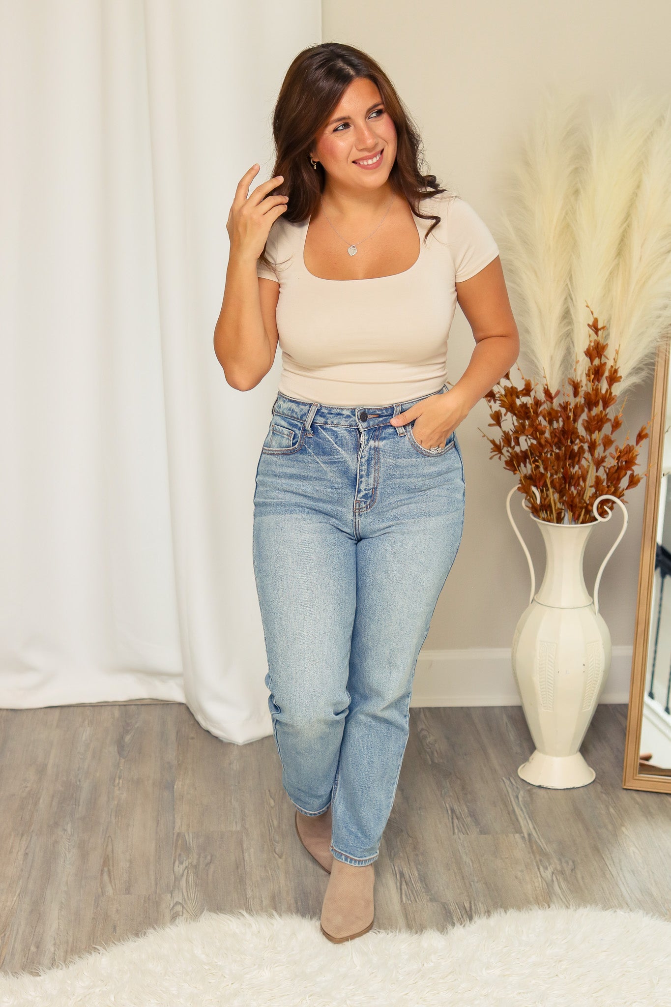 Keep It Simple Bodysuit (almond)