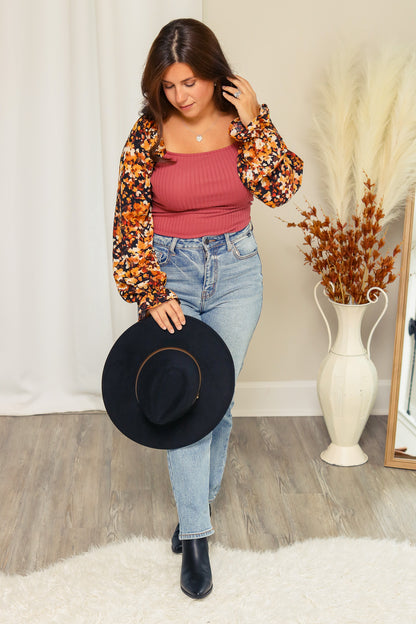 A Floral Autumn Top