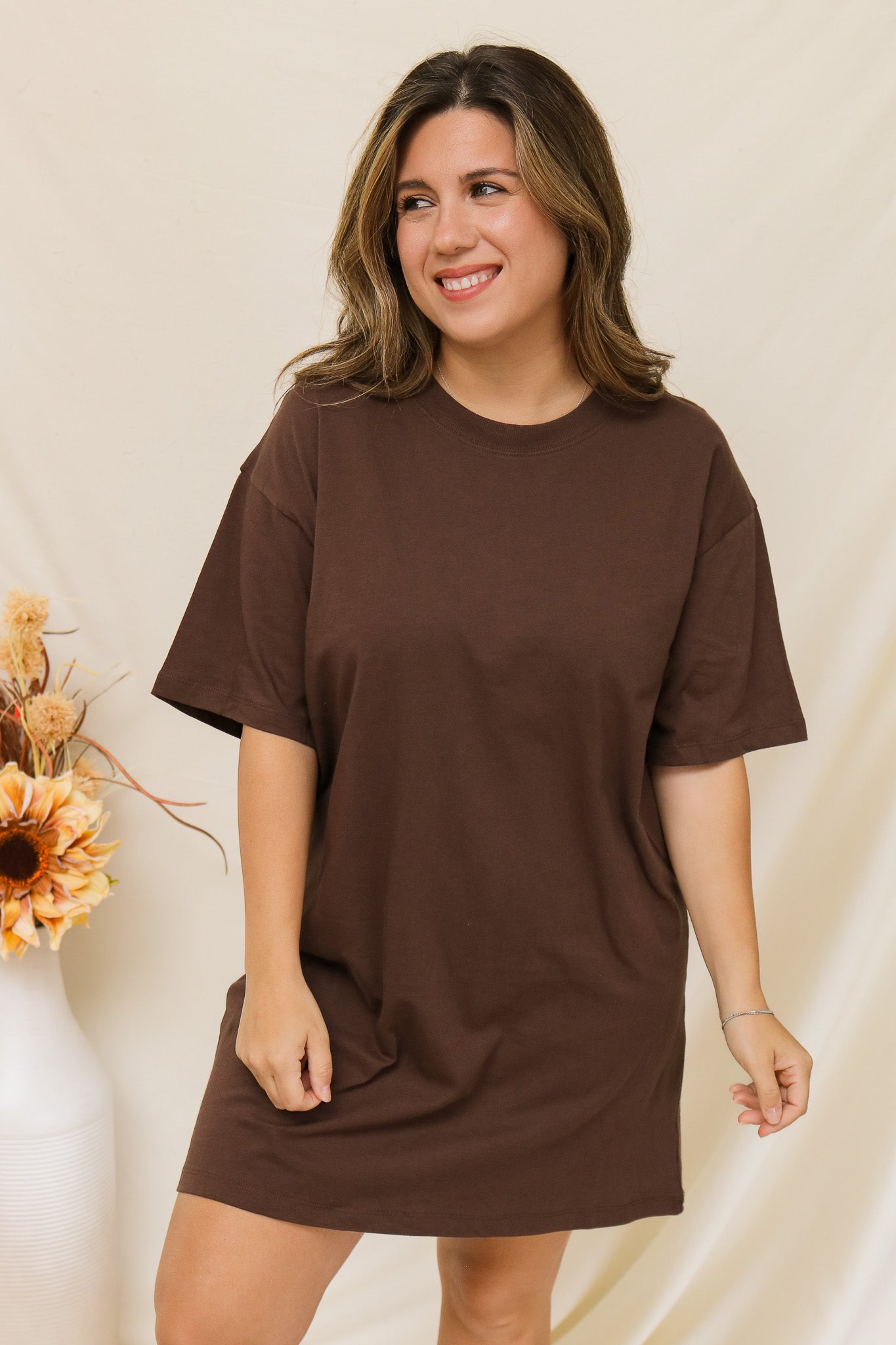 T-Shirt Dress (brown) T-Shirt Dress (brown)