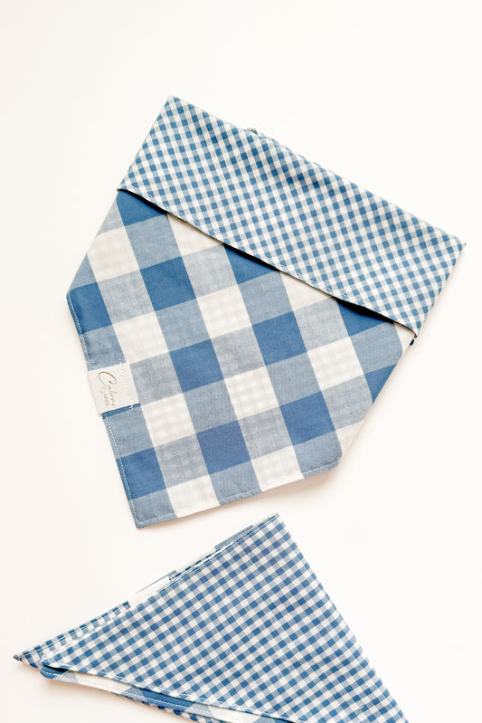 Blue Paid Reversible Bandana