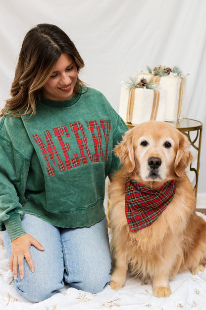 Merry Embroidered Pullover (green)