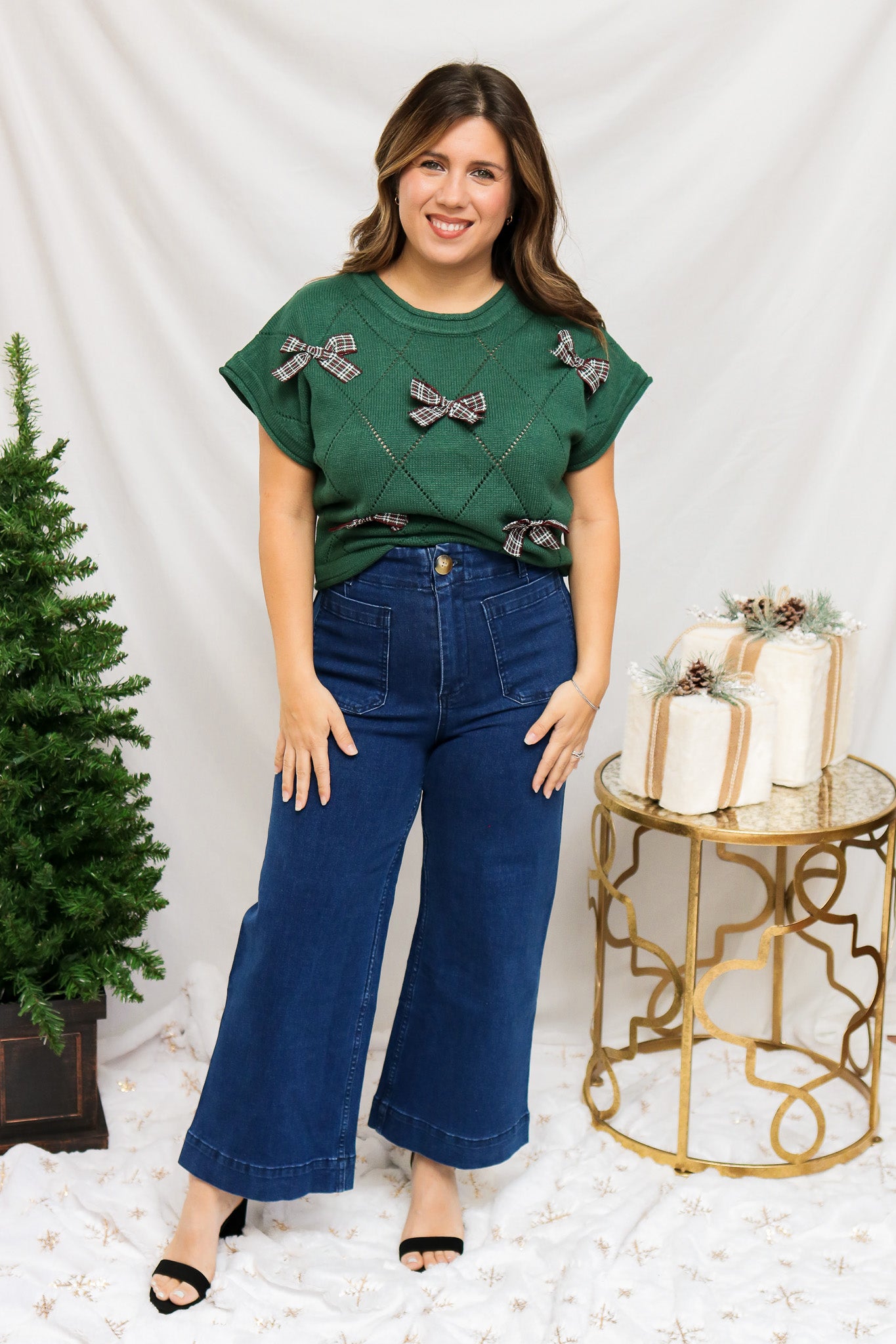 On My Way Wide Leg Jeans (dark denim)