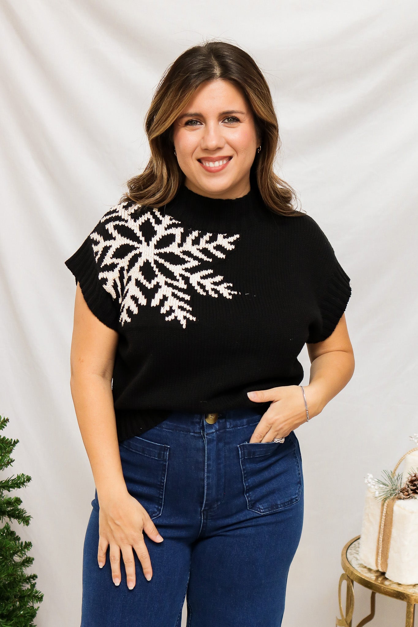 Snowflake Sweater (black)