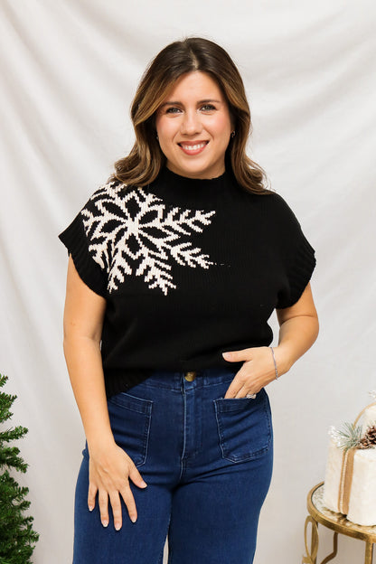 Snowflake Sweater (black)