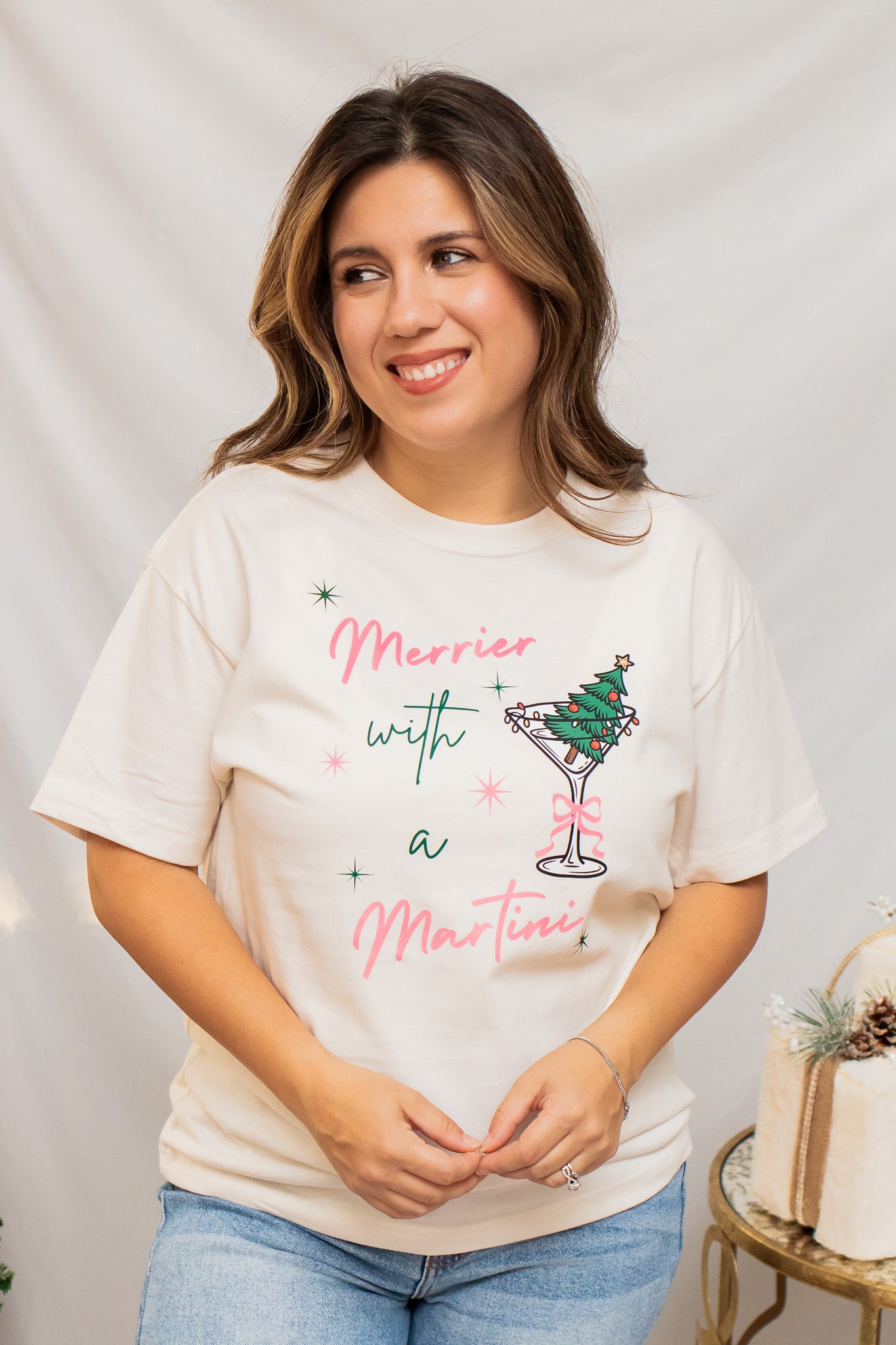 Merrier With A Martini Graphic Tee