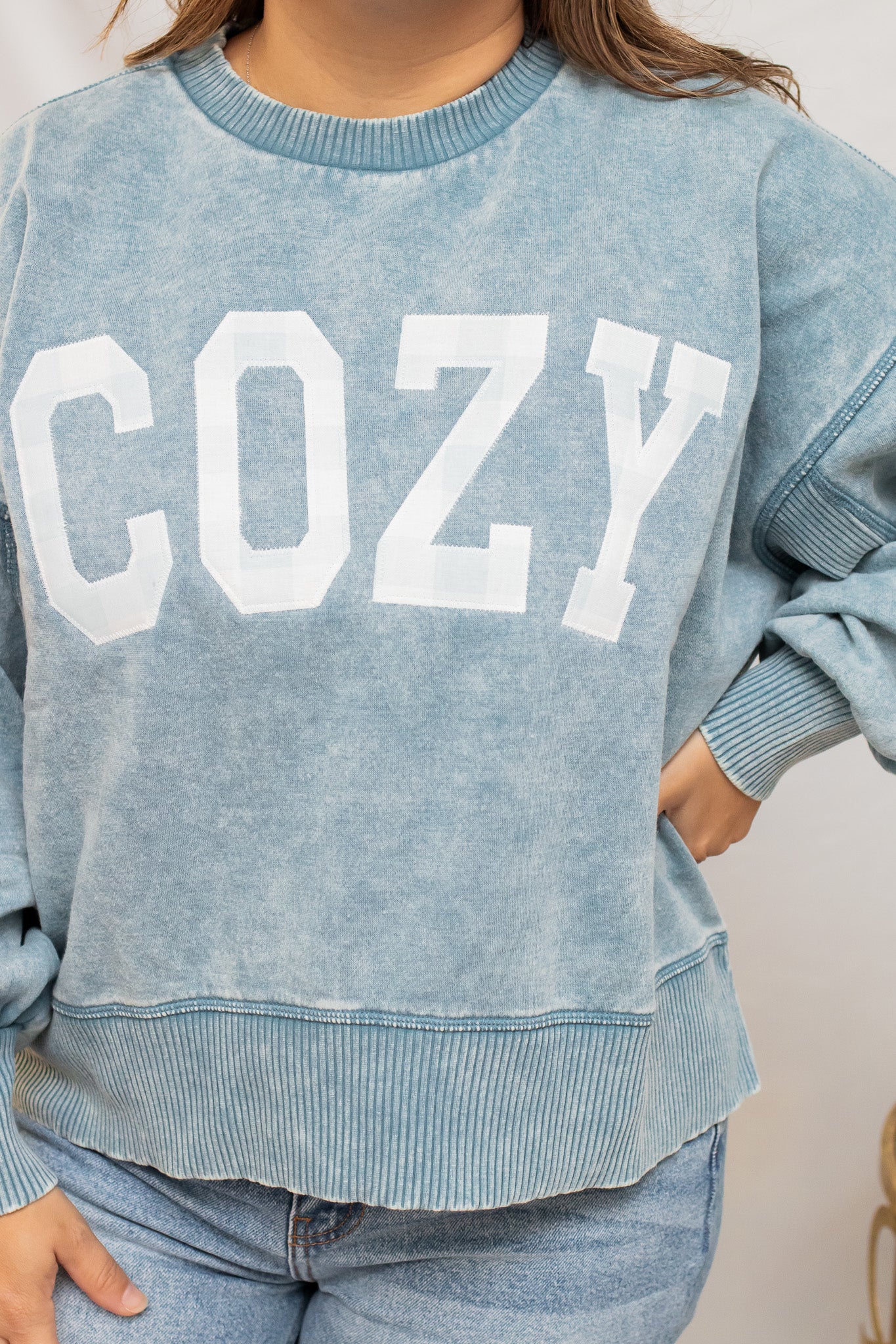 Cozy Embroidered Pullover