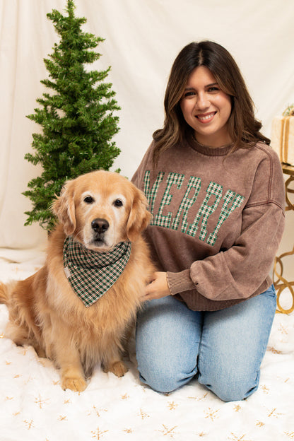 Merry Embroidered Pullover (brown)