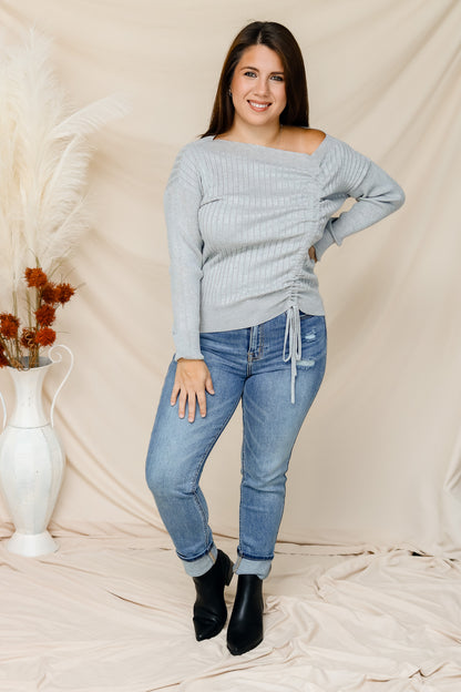Come And Go Asymmetrical Tie Top