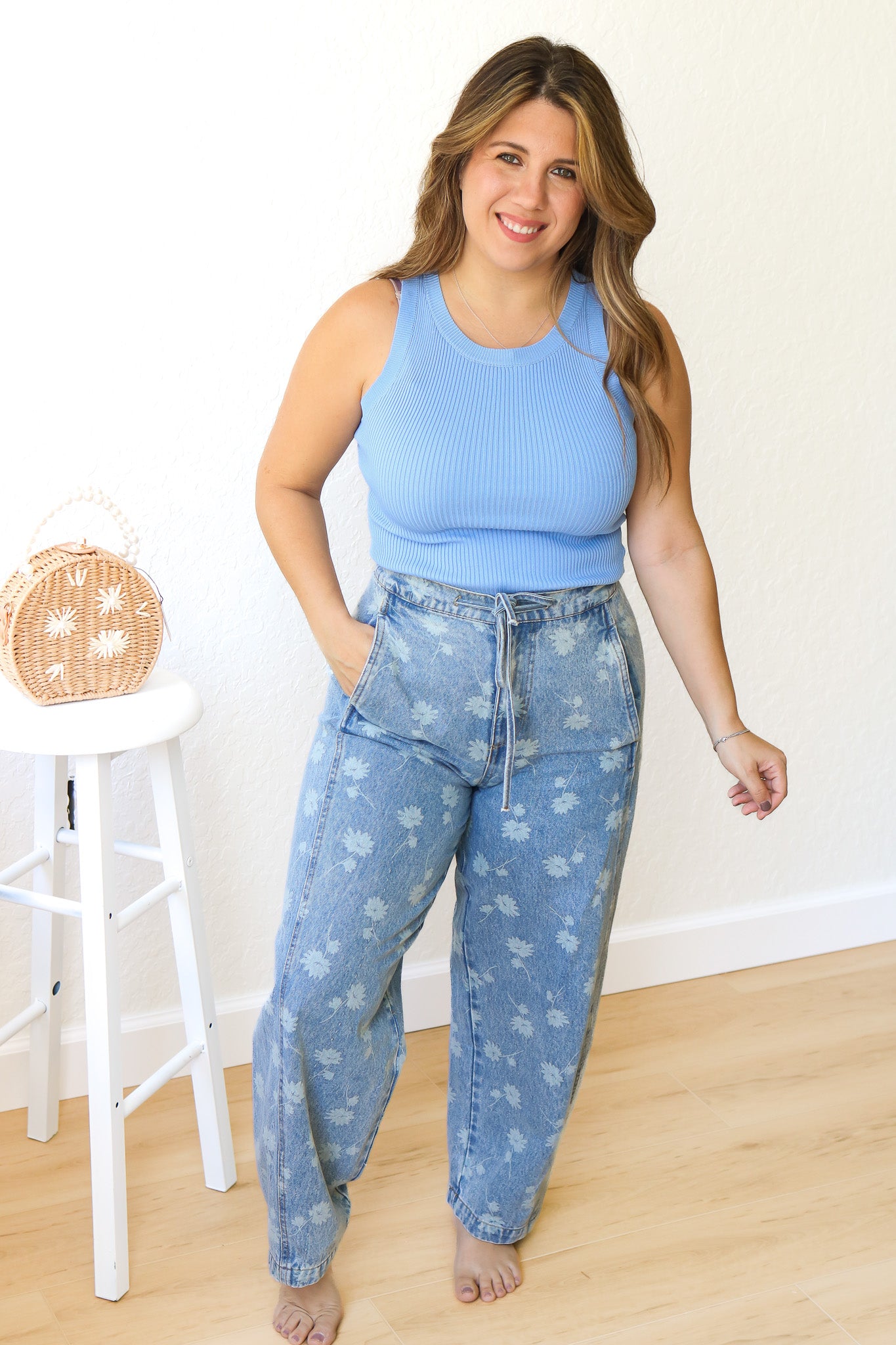 Dandelion Tie Waist Jeans