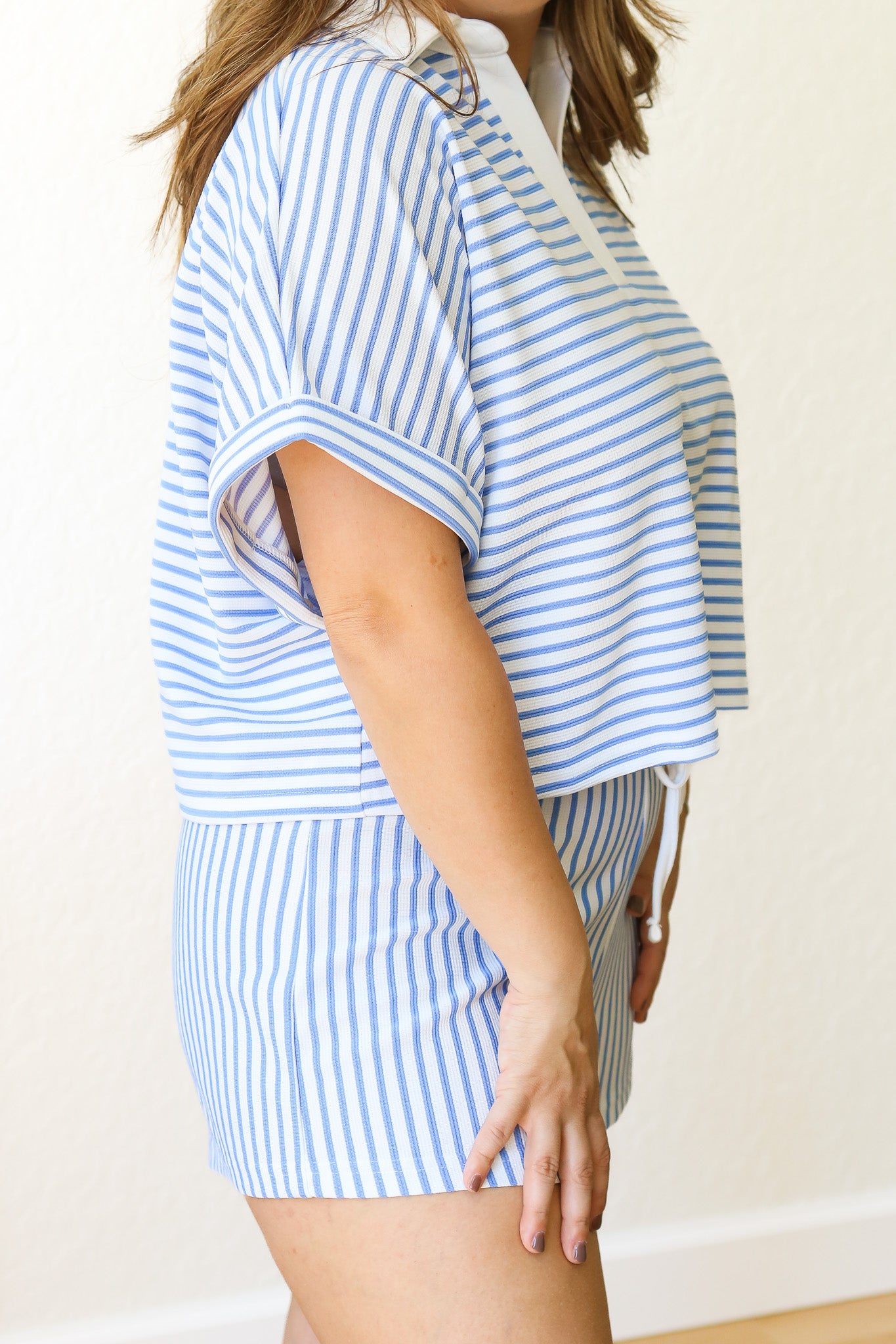 Running Errands Striped Set (blue)