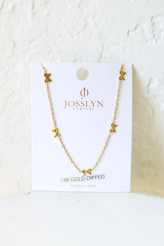 Bow Necklace (gold)