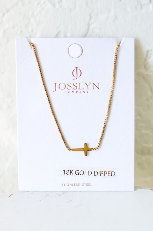 Gold Cross Necklace