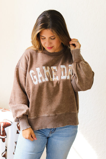 Game Day Embroidered Pullover