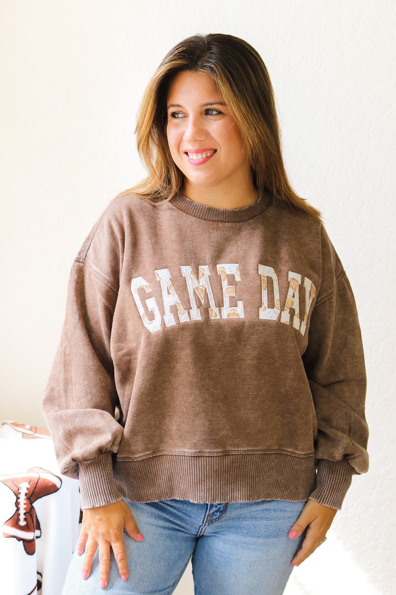 Game Day Embroidered Pullover