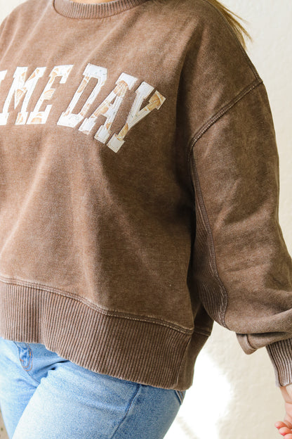 Game Day Embroidered Pullover