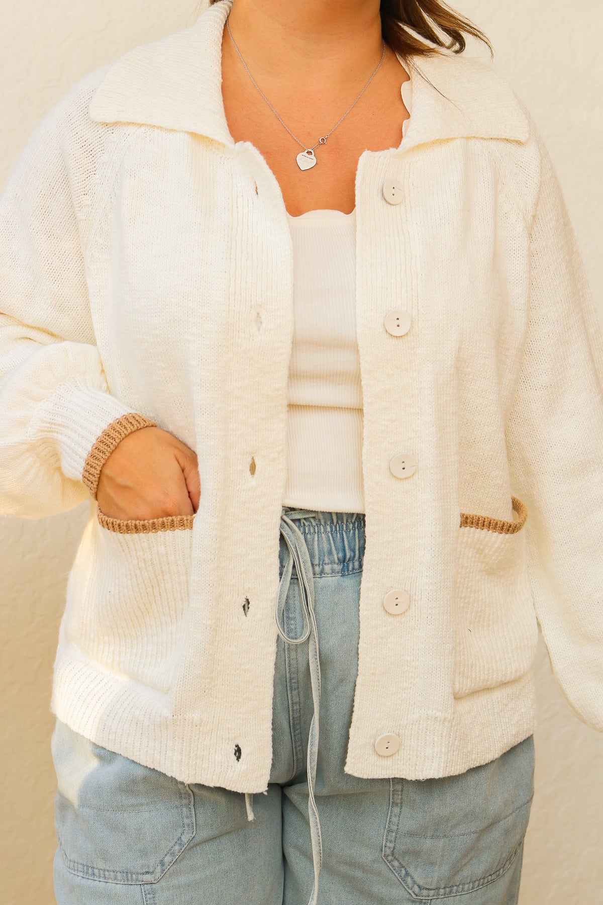 Golden Retriever Collared Cardigan