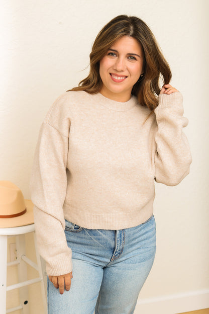 Warm Feelings Bow Back Sweater