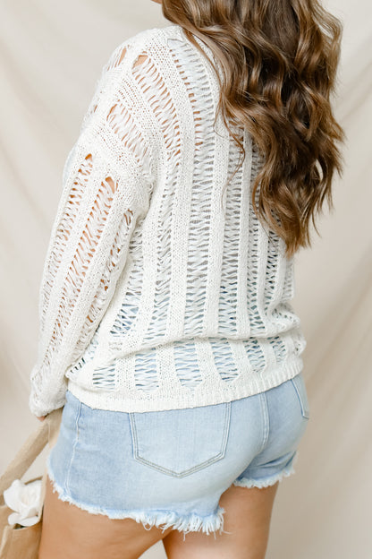 Daydreaming Open Knit Pullover