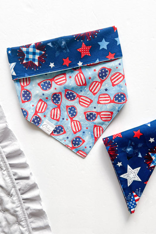 American Flag Sunglasses Reversible Bandana