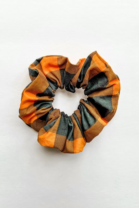 Cozy Plaid Scrunchie