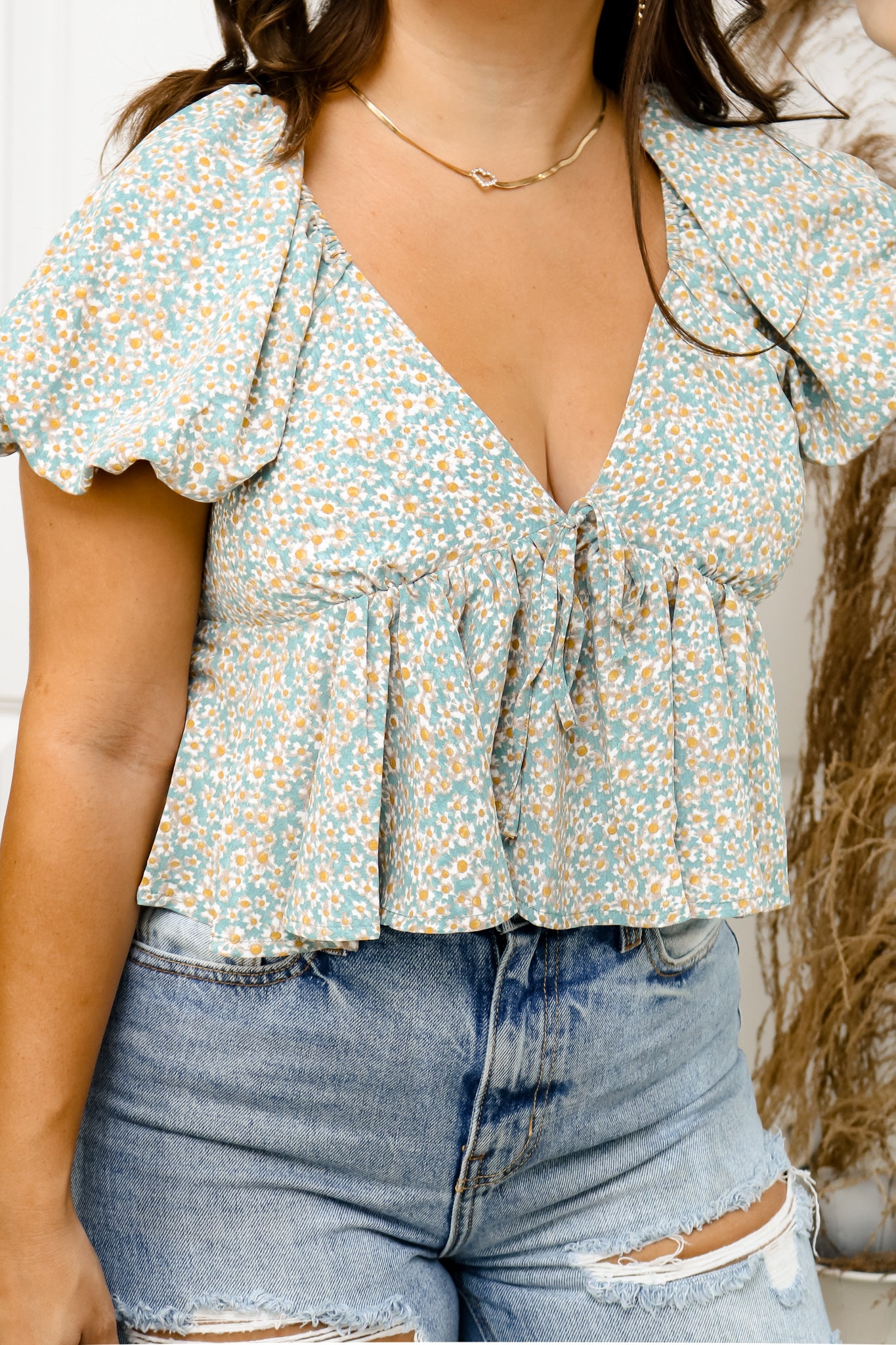 Falling For You Floral Top