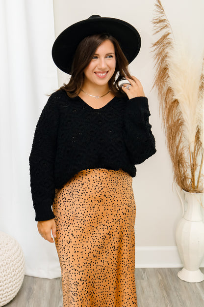 Imagine That Satin Skirt (camel)