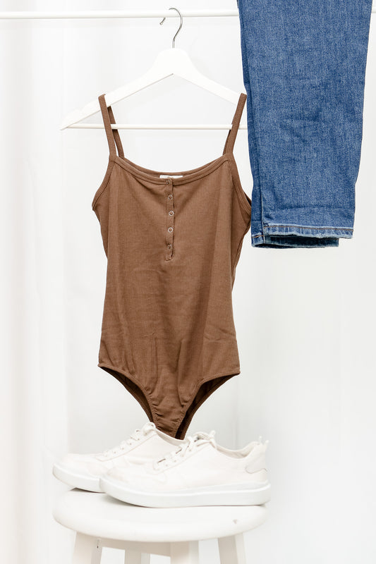 Running Errands Bodysuit (brown)